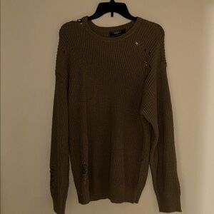 Forever 21 Women's Brown Crewneck Sweater